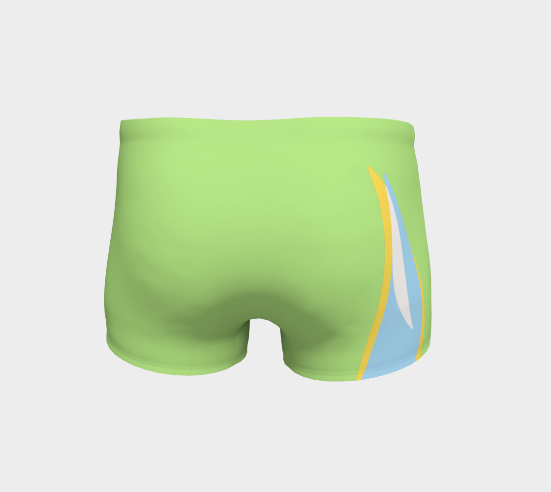 Foxtail Shorts: Lime Sorbet