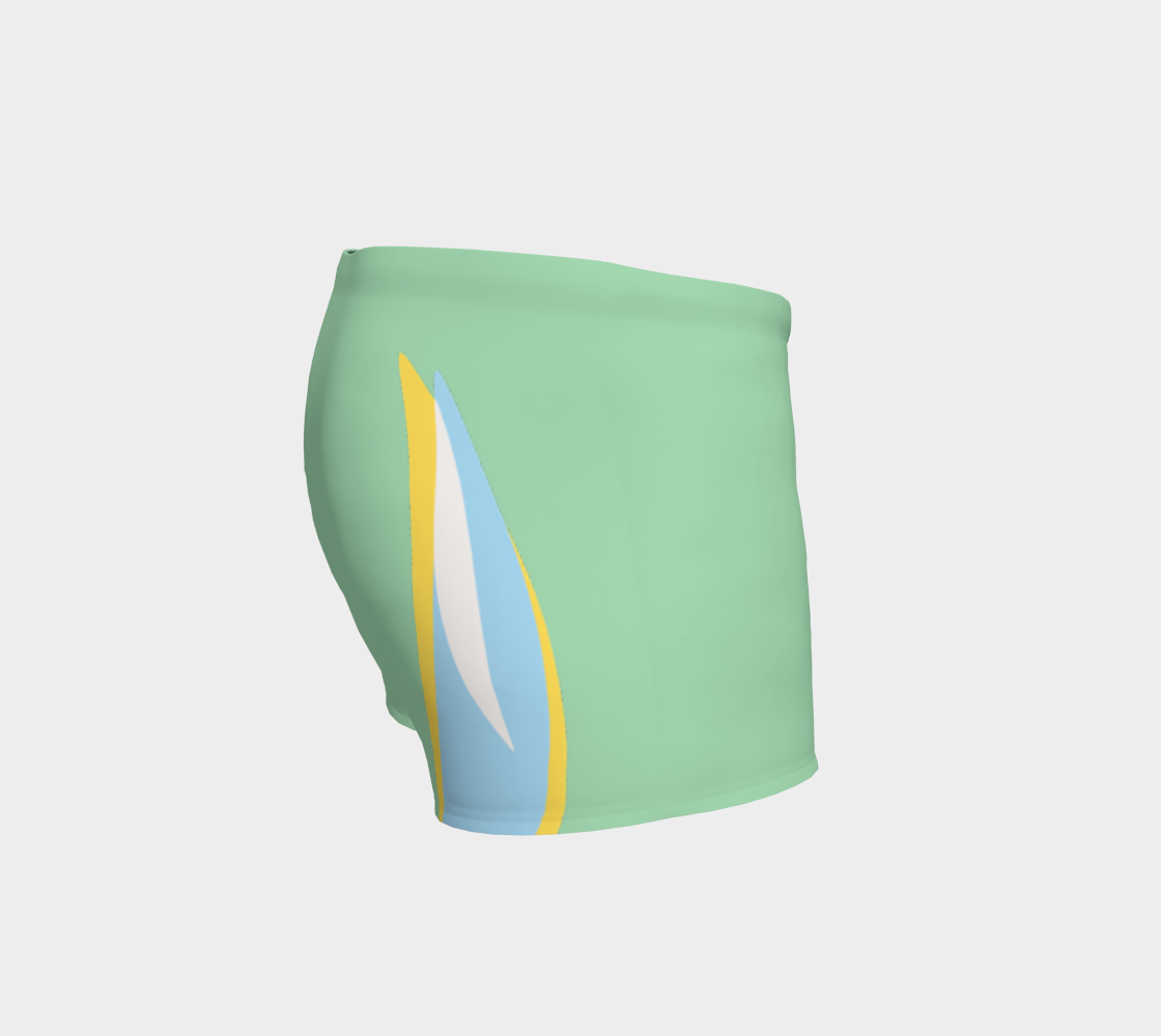 Foxtail Shorts: Mint Green