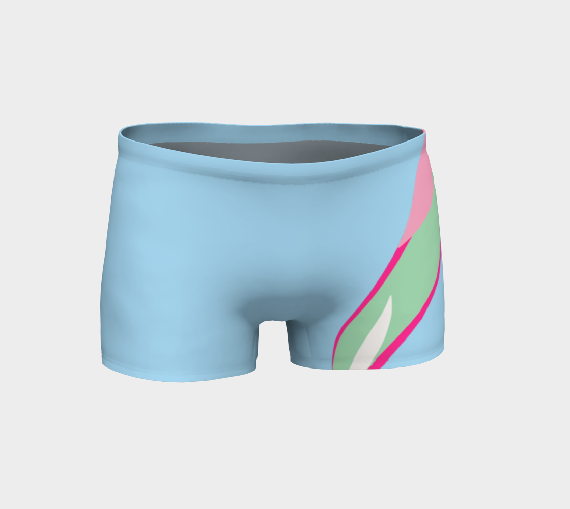 Foxtail Shorts: Cotton Candy Blue