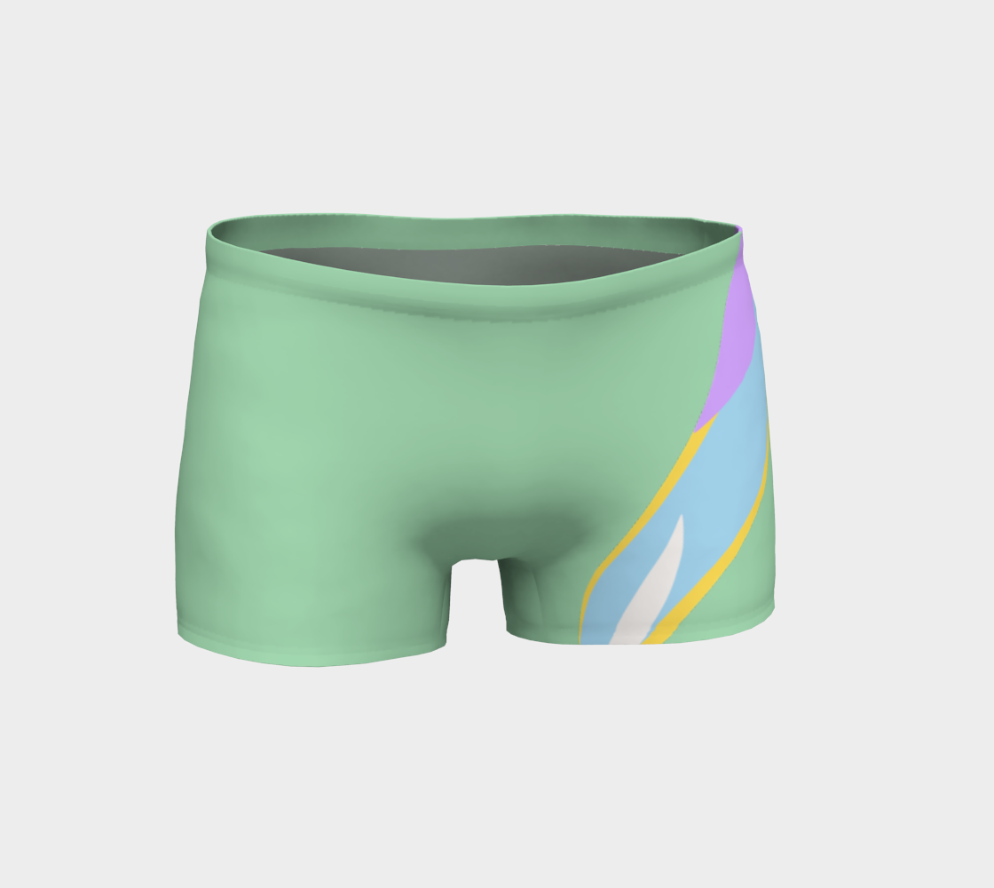 Foxtail Shorts: Mint Green