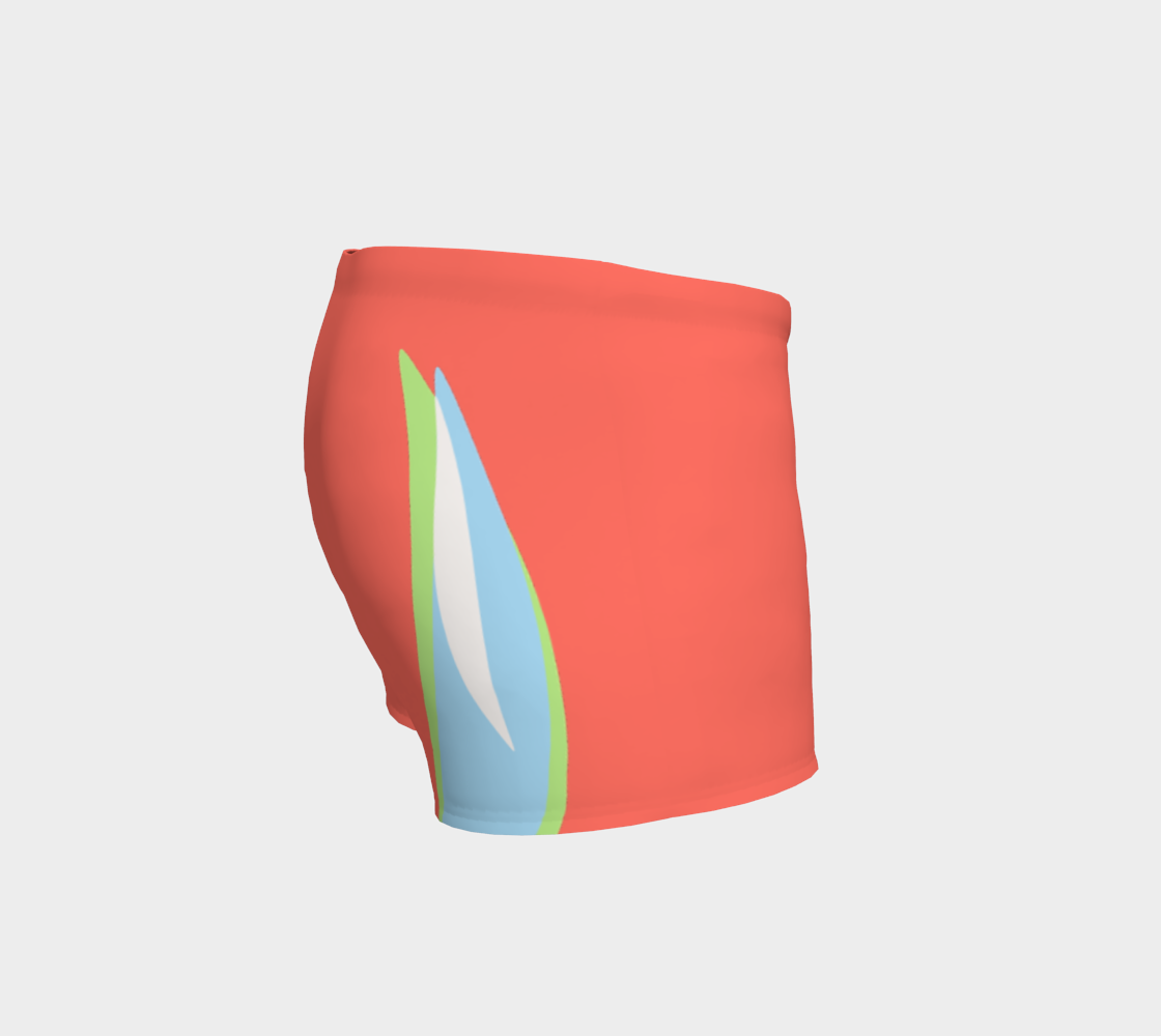 Foxtail Shorts: Tropical Coral