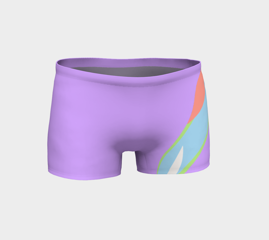Foxtail Shorts: Electric Lavender