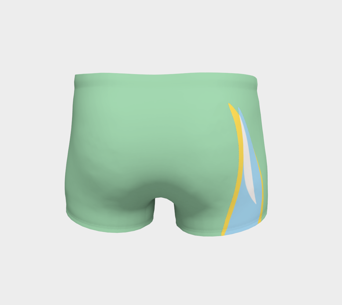 Foxtail Shorts: Mint Green