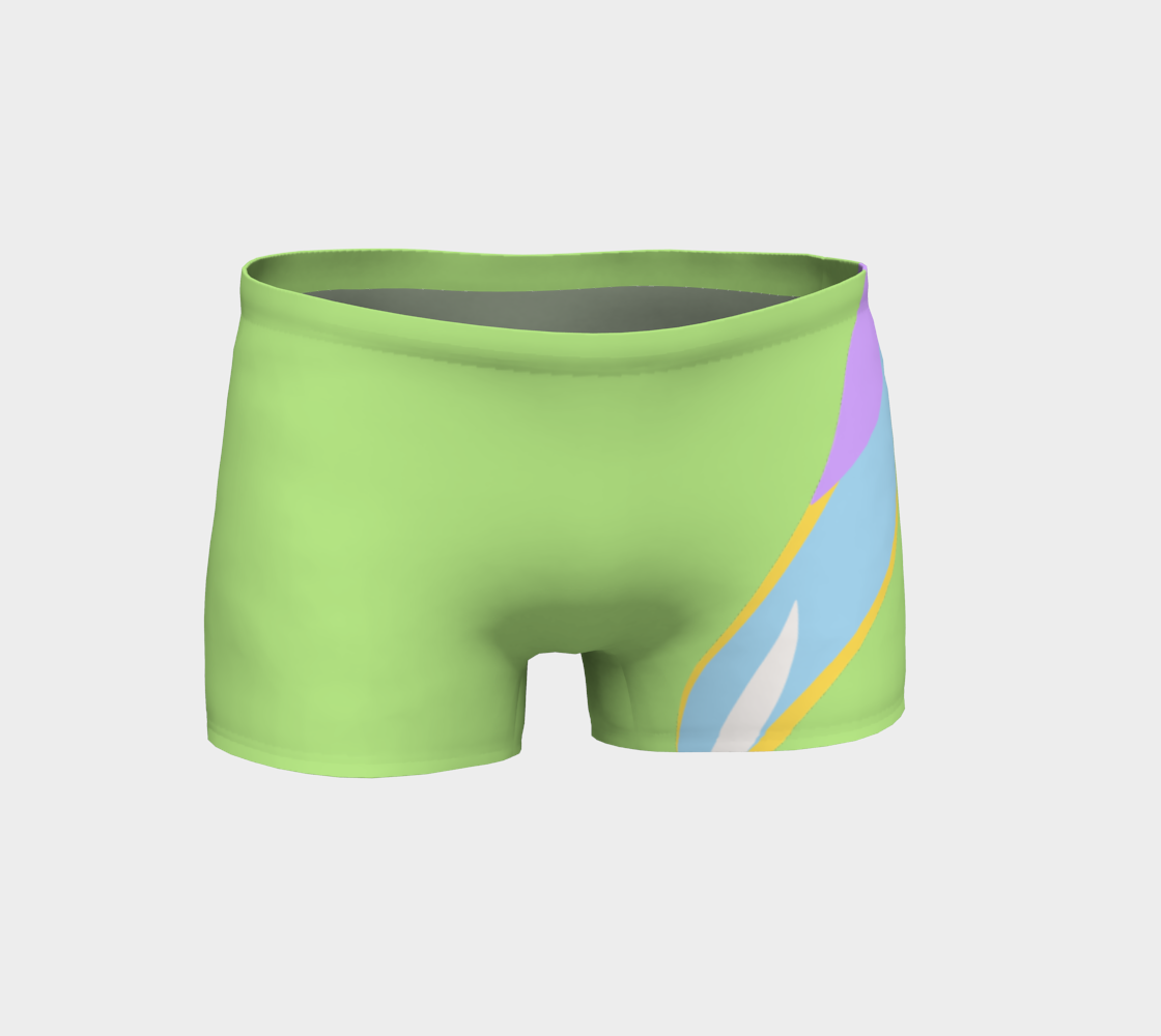 Foxtail Shorts: Lime Sorbet