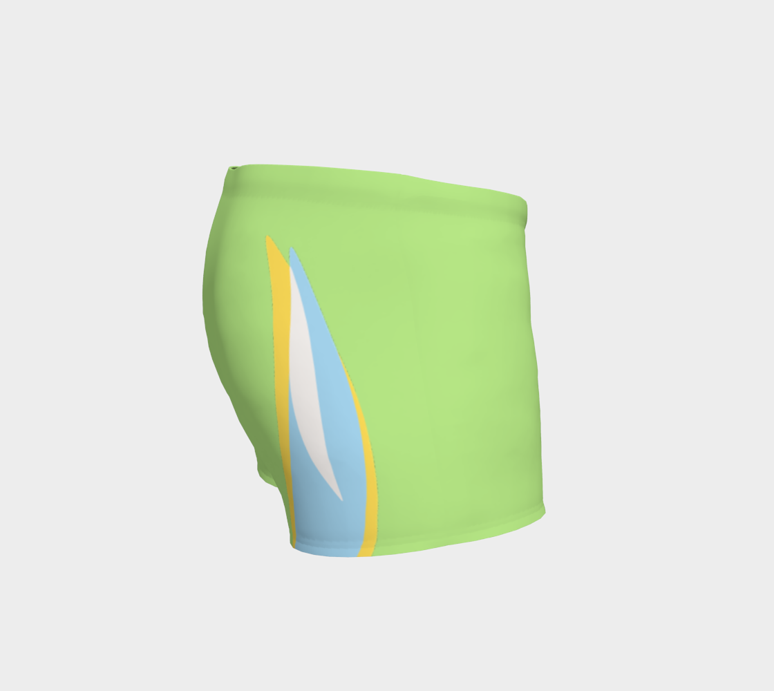 Foxtail Shorts: Lime Sorbet